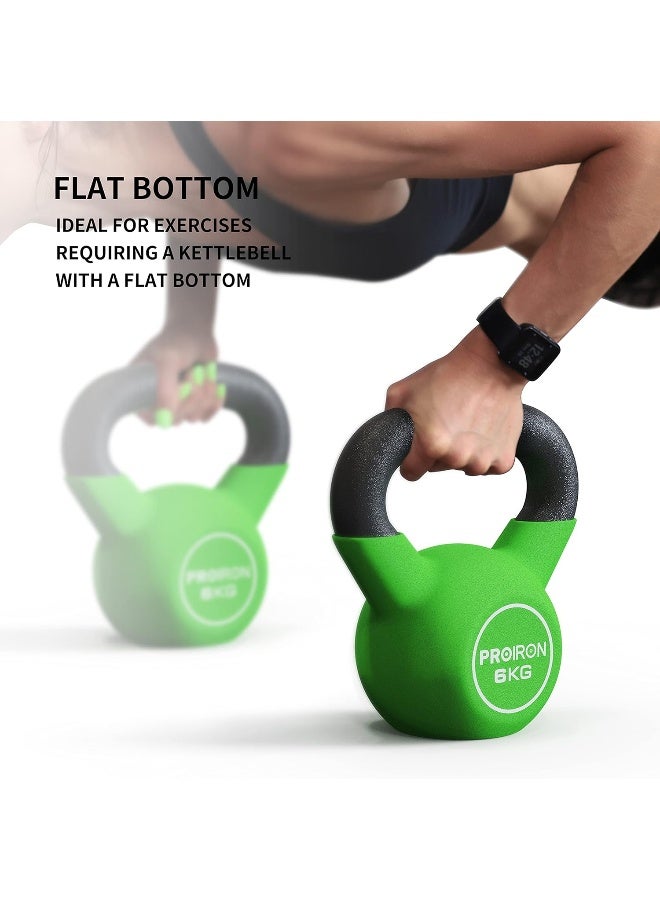 PROIRON Neoprene Coated Kettlebell Weights Solid Cast Iron Kettlebell, Strength Training Kettlebells for Weightlifting, Conditioning, Strength & Core Training - Image 3