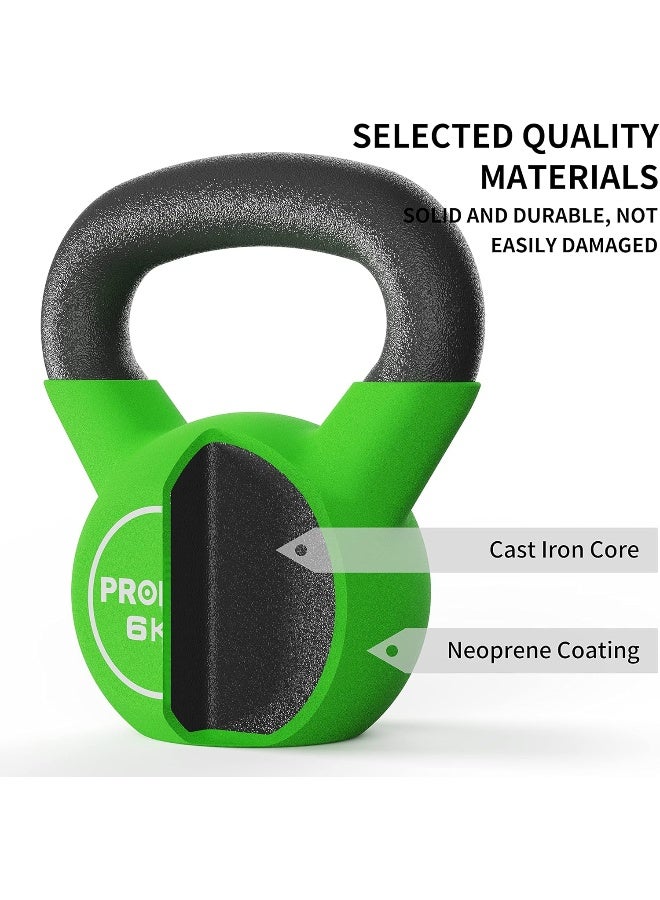 PROIRON Neoprene Coated Kettlebell Weights Solid Cast Iron Kettlebell, Strength Training Kettlebells for Weightlifting, Conditioning, Strength & Core Training - Image 5