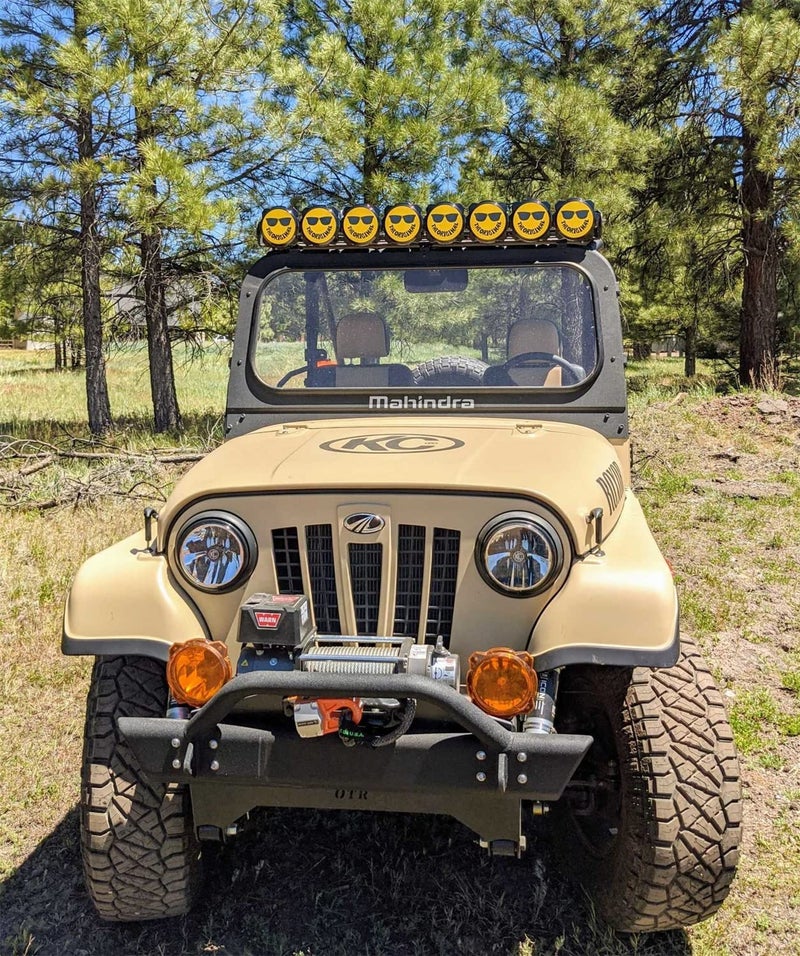 KC HiLiTES 6"" Pro6 Gravity Light Cover - 50th Anniversary Smiley Face- Yellow/Black KC Logo (5114) - Image 2