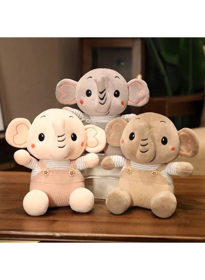 8-inch Grab Machine Doll Wedding Doll Floor Push Plush Toy Cute Birthday Gift Toy Gift-Specifications:Strap Elephant-Color:8 Inches (about 20-25cm) - Image 1