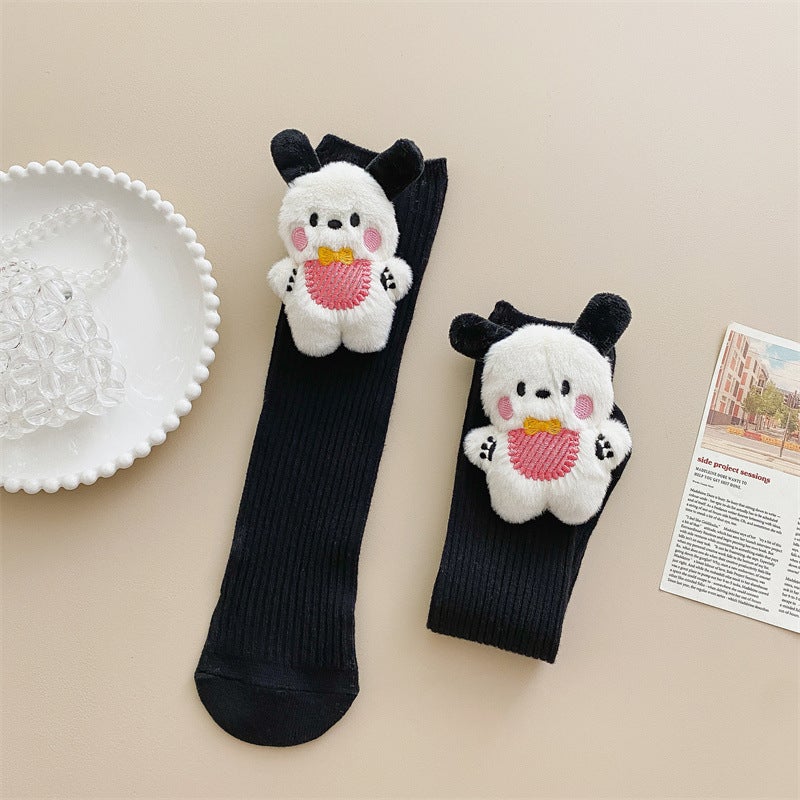 Children'S Socks Children Fur Ball Elf Doll Comfortable Soft Baby Cute Cartoon Fur Ball Doll Socks - Image 1