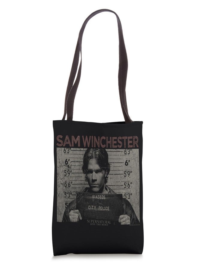 Supernatural Sam Mug Shot Tote Bag - Image 1