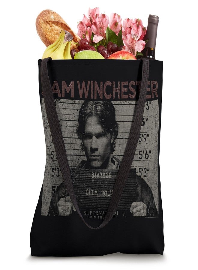 Supernatural Sam Mug Shot Tote Bag - Image 4