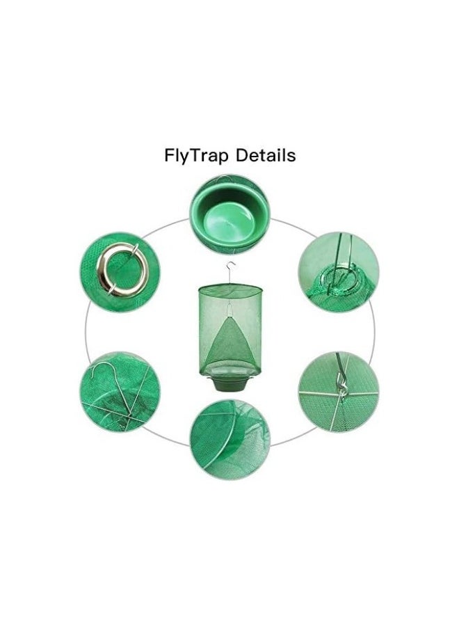 Generic 8 Pack Fly Trap Garden Ranch Orchard Trap,Ranch Fly Trap Flay Catcher, The Most Effective Trap Ever Made with Pots Flay Catcher New Fly Red Drosophila  - Image 2