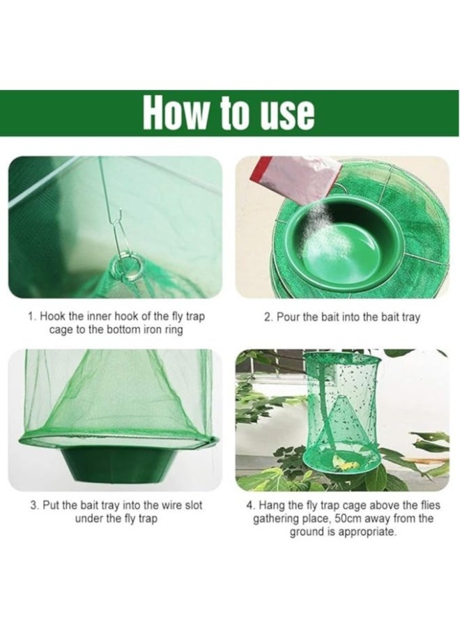 Generic 8 Pack Fly Trap Garden Ranch Orchard Trap,Ranch Fly Trap Flay Catcher, The Most Effective Trap Ever Made with Pots Flay Catcher New Fly Red Drosophila  - Image 5