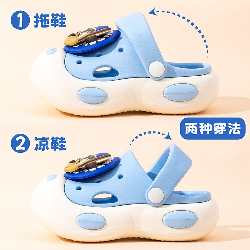 Wang Wang Team Children'S Sandals Boys Non-Slip Deodorant Indoor Medium And Large Children'S Eva2025 Summer Outdoor Baby Slippers - Image 5