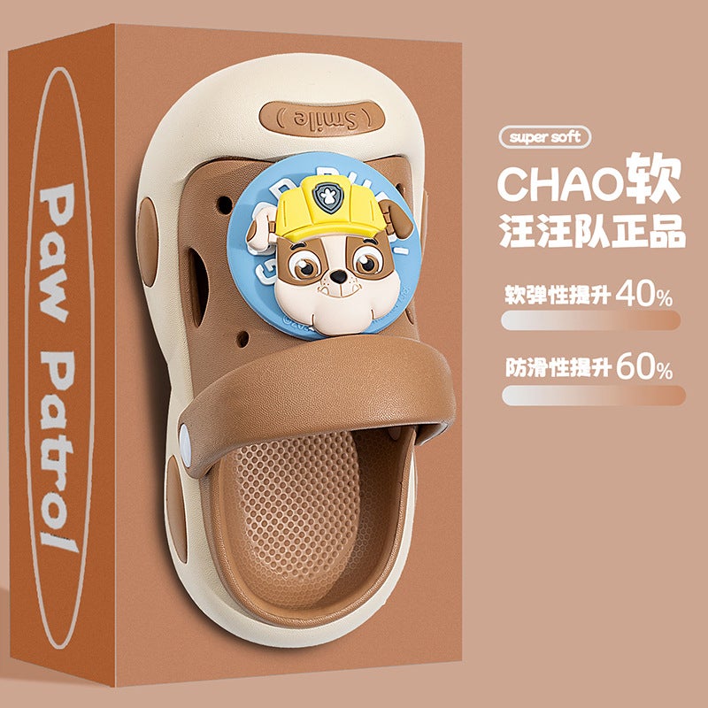 Wang Wang Team Children'S Sandals Boys Non-Slip Deodorant Indoor Medium And Large Children'S Eva2025 Summer Outdoor Baby Slippers - Image 1