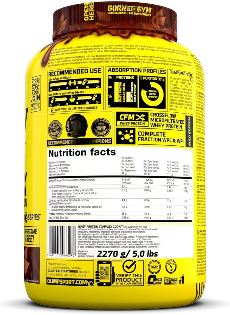 Whey Protein Complex 100% - Double Chocolate 5 lb