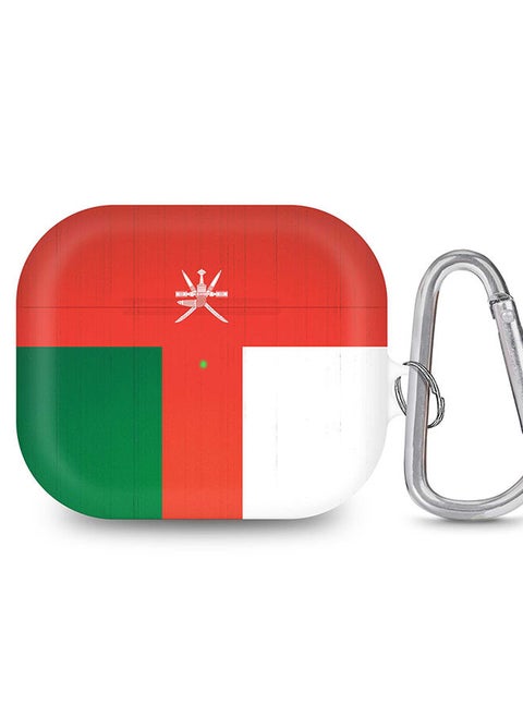 StylePods Case for Airpods 3rd Gen Case With Anti-Lost Keychain - Flag Of Oman