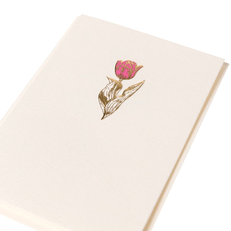 Graphique Tulip Cards | Pack of 10 Cards with Envelopes | Blank Inside | All Occasion Greetings | La Petite Presse Collection | Embossing and Gold Foil Accents | Boxed Set | 3.25" x 4.75" - Image 2