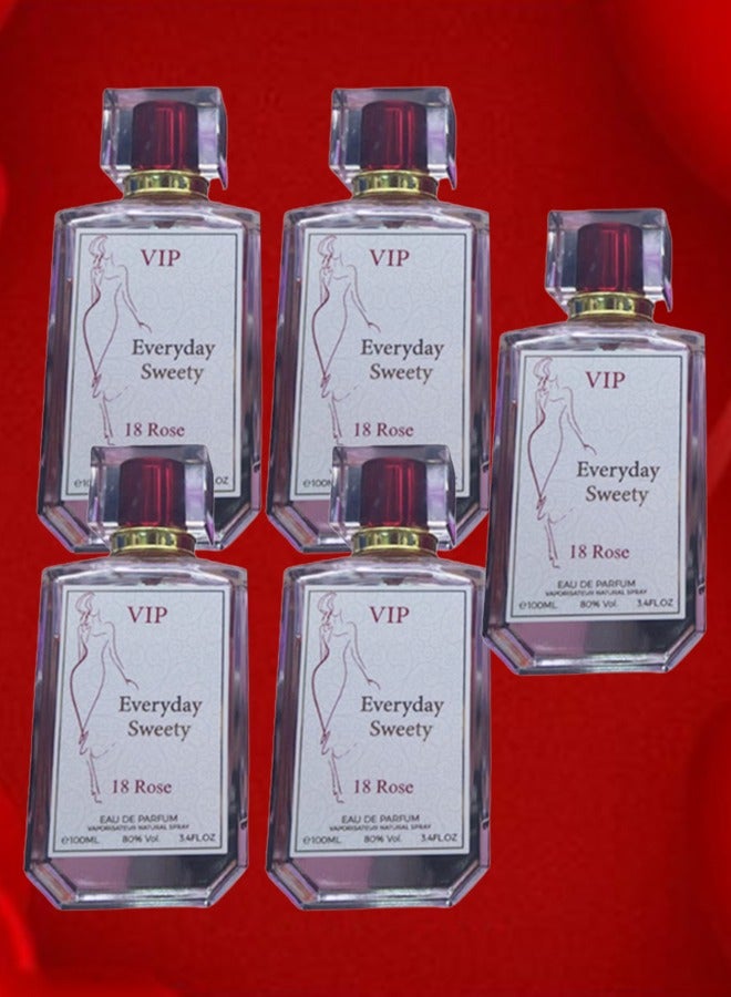 في آي بي 5 قطع عطر ايفري داي سويتي 18 روز 100 مل - Image 1