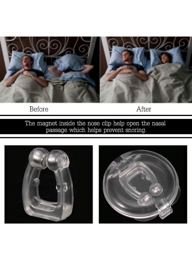 FEYV Stop Snore Device Nose Clip, Nose Buds, Transparent Nose Breathing for Women for Men - Image 3