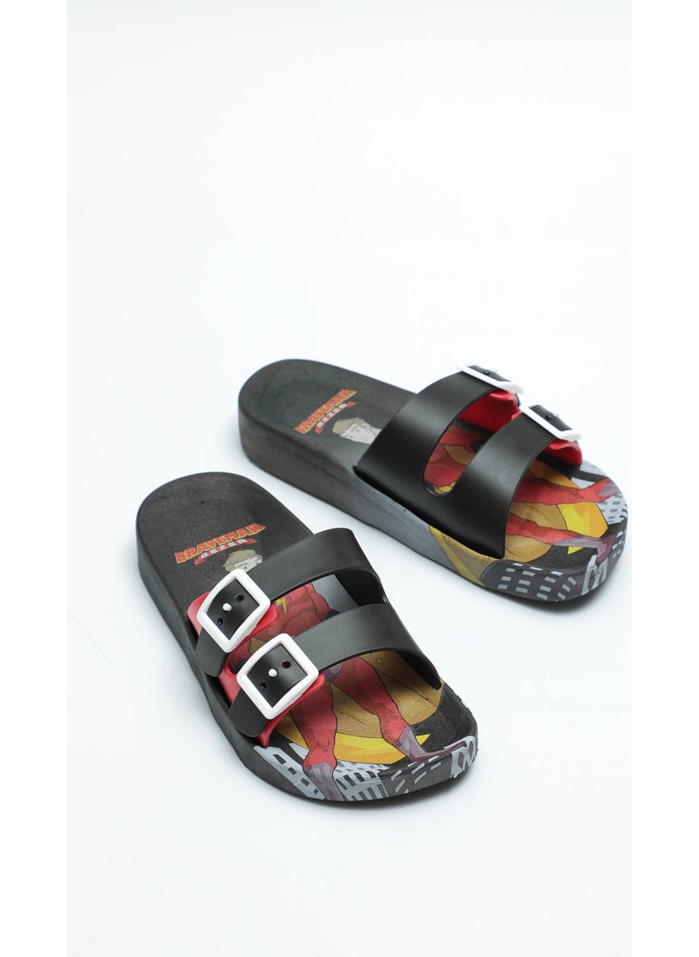 Gezer - Summer Braveman Non-Slip Sole Two Buckle Boys' Slippers - Image 1