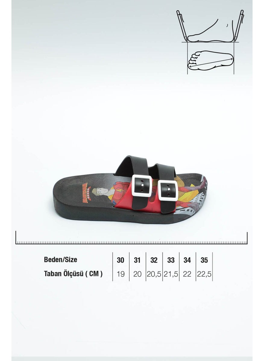 Gezer - Summer Braveman Non-Slip Sole Two Buckle Boys' Slippers - Image 1
