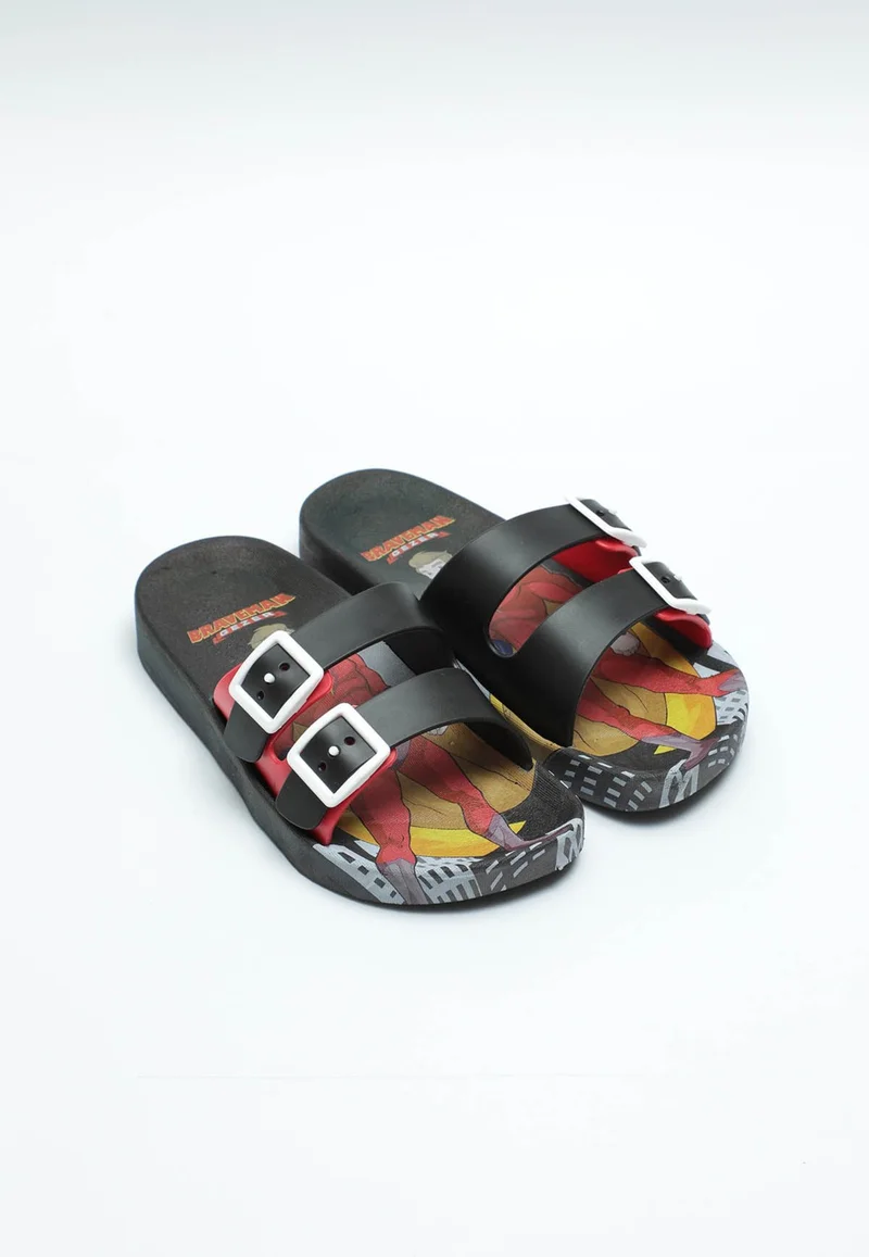 Gezer Summer Braveman Non-Slip Sole Two Buckle Boys' Slippers