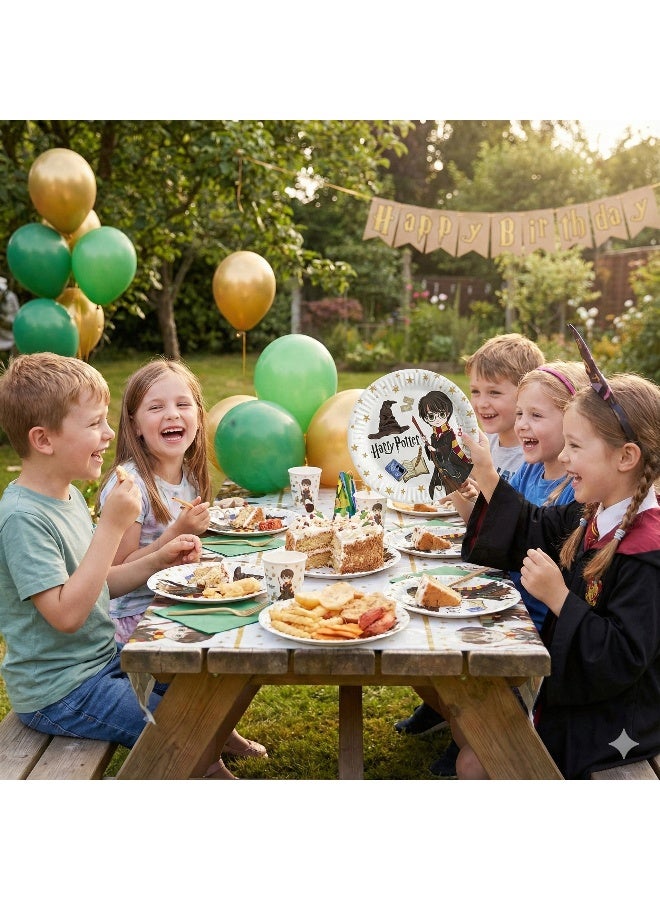 Ciao Harry Potter Compostable Paper Plates 18 cm – Pack of 8 Eco-Friendly Party Plates for Kids Birthdays & Wizard-Themed Events - Image 3