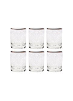 Villeroy & Boch 6-Piece Embroidery Platinum Short Drink Glasses  - Image 2
