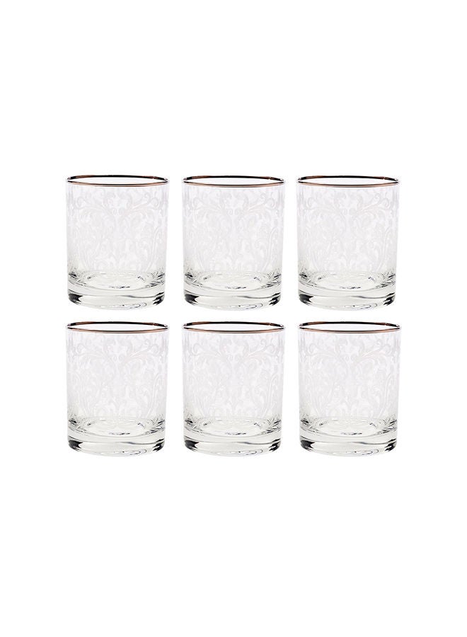 Villeroy & Boch 6-Piece Embroidery Platinum Short Drink Glasses  - Image 2