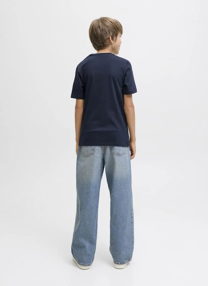 جاك وجونز جونيور Kids Jjhayato Crew Neck T-Shirt