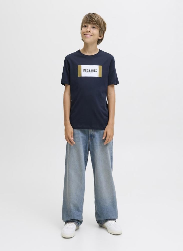 Jack & Jones Junior Kids Jjhayato Crew Neck T-Shirt - Image 4