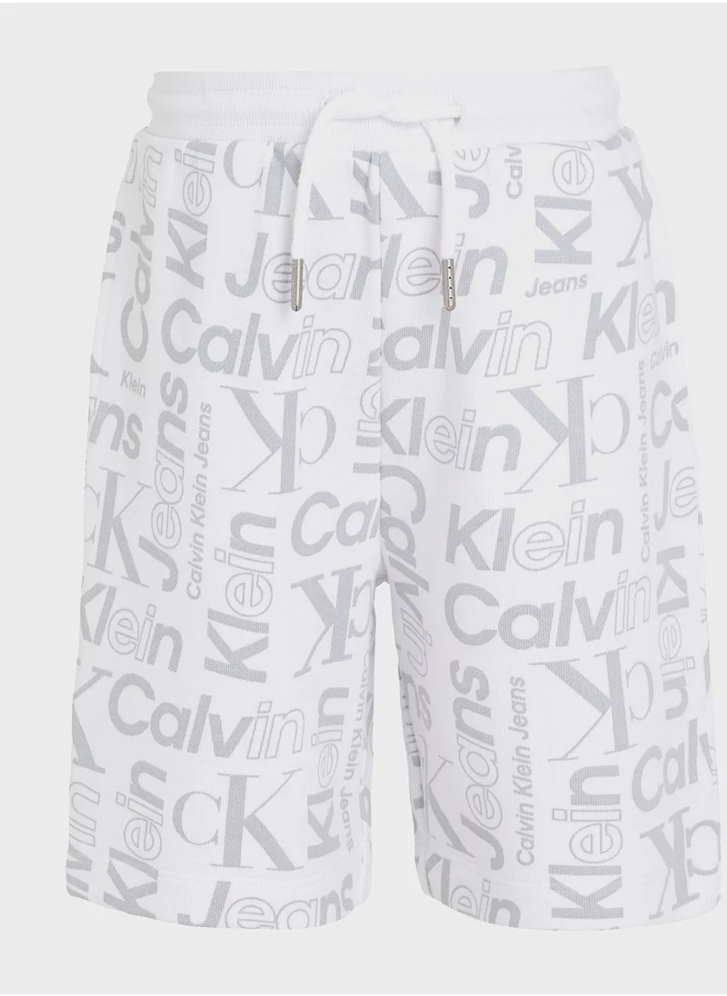 Calvin Klein Jeans Kids All Over Print Shorts