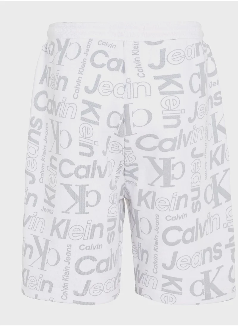 Calvin Klein Jeans Kids All Over Print Shorts