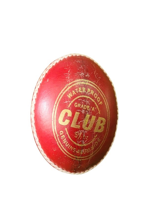 PUREFORCE Leather Cricket Ball | Hand-Stitched Professional Grade | Durable for Test, ODI, T20 & Practice Matches | Swing & Seam Optimized | Premium Shine & Consistent Bounce, Red - Image 3
