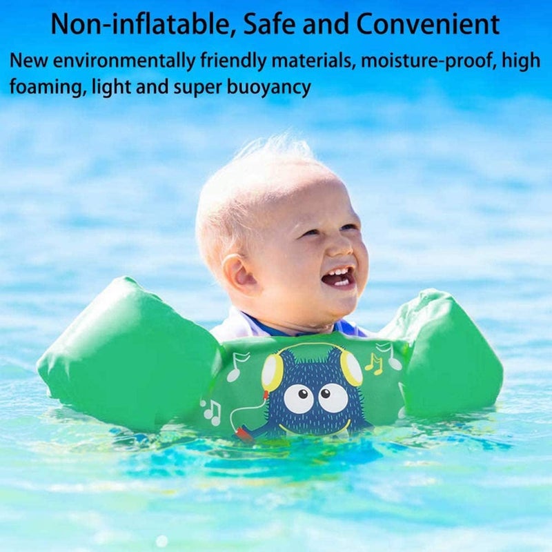 Children's Swimming Vest 30-50lb Hydrofoil Float Inflatable Safety Swimming Aid Jumpers Swimming Armband Float Swimming Armband For Pool/Beach/Training - Image 3