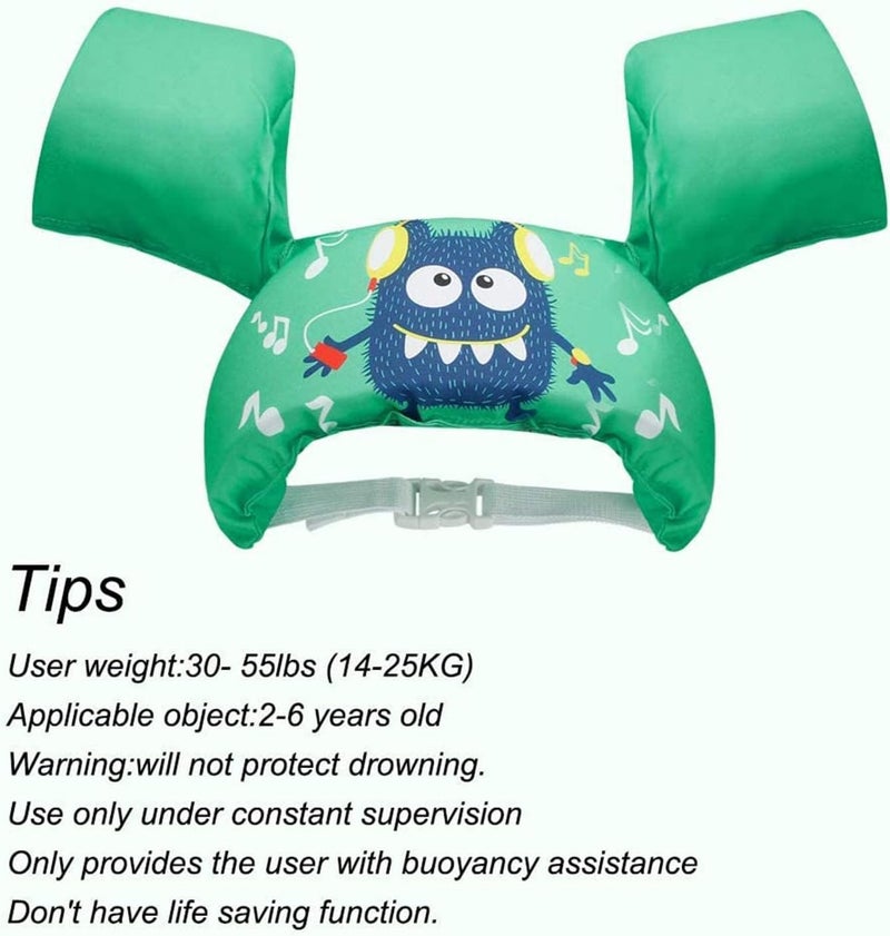 Children's Swimming Vest 30-50lb Hydrofoil Float Inflatable Safety Swimming Aid Jumpers Swimming Armband Float Swimming Armband For Pool/Beach/Training - Image 4