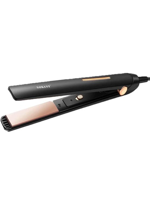 SK-1908 Professional Hair Straightener Flat Iron SK-1908, Fast Heating Ceramic Plates, Smooth Anti-Frizz Hair Styling Tool, Long Flexible Cord, Easy Plug-In Use, Safe & Efficient Salon-Style Results for Daily Use