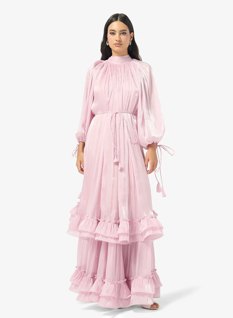 Ruffle Detailed Maxi Dress