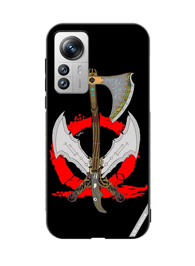 VR CREATIVE Protective Case Cover For Xiaomi 12X God Of War Weapons Design Multicolour - Image 1