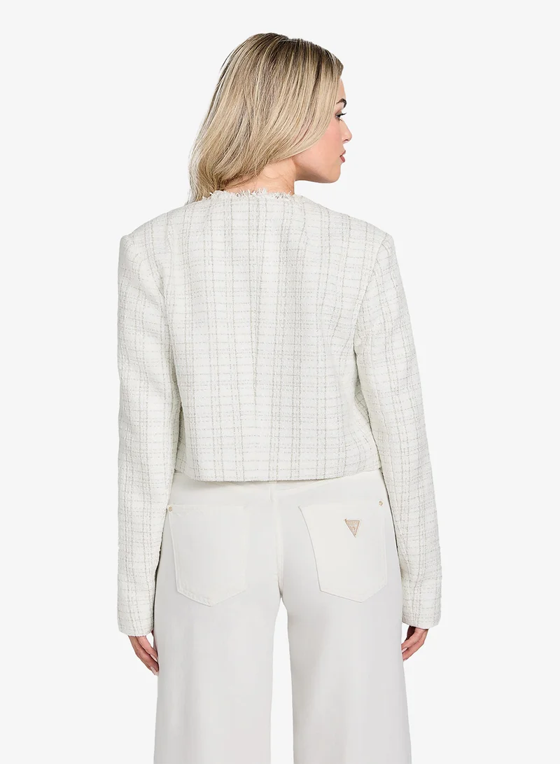 GUESS Sandra Tweed Buttoned Cardigans