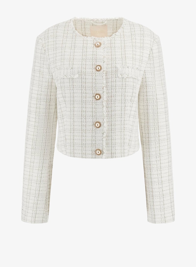 GUESS Sandra Tweed Buttoned Cardigans - Image 4