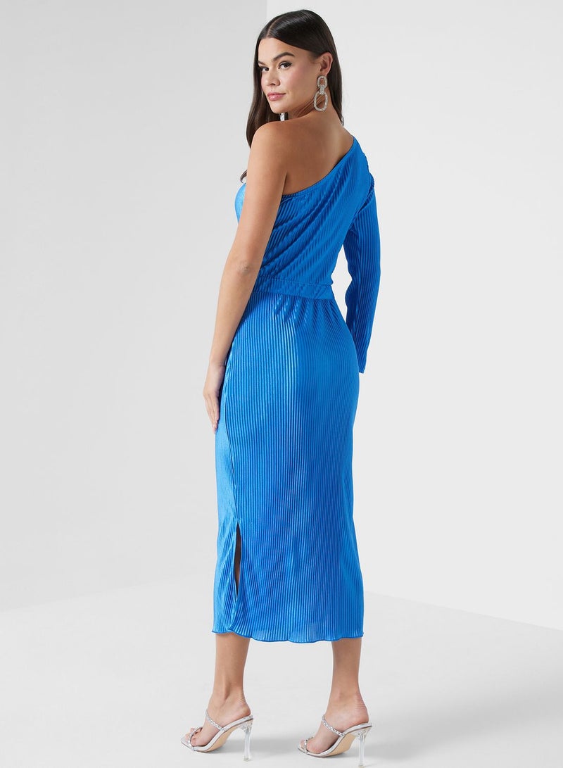 ELLA Pleated One-Shoulder Dress  - Image 2