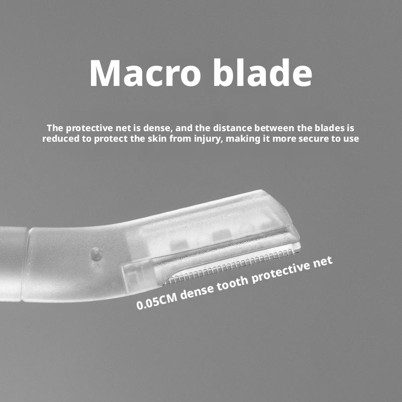 Stainless Steel Eyebrow Razor 3-Piece Set (Razor, Scissors, Tweezers) - Image 3