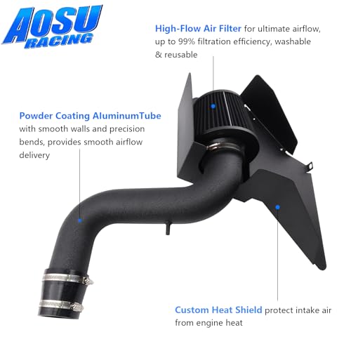 Aosuracing Cold Air Intake Kit Compatible with VW Beetle GOLF MK5 MK6 SCIROCCO MK3 1.4TSI EA111 Twin Turbo Supercharger, Increases Horsepower & Torque, More Aggressive and Sporty Induction Sound - Image 4