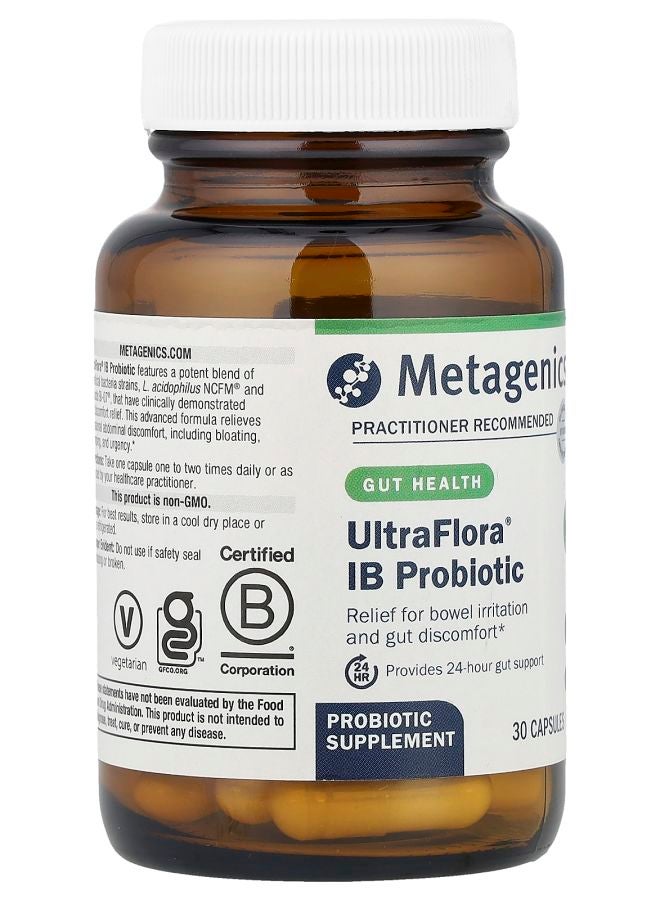 Metagenics UltraFlora® IB Probiotic 30 Capsules - Image 2