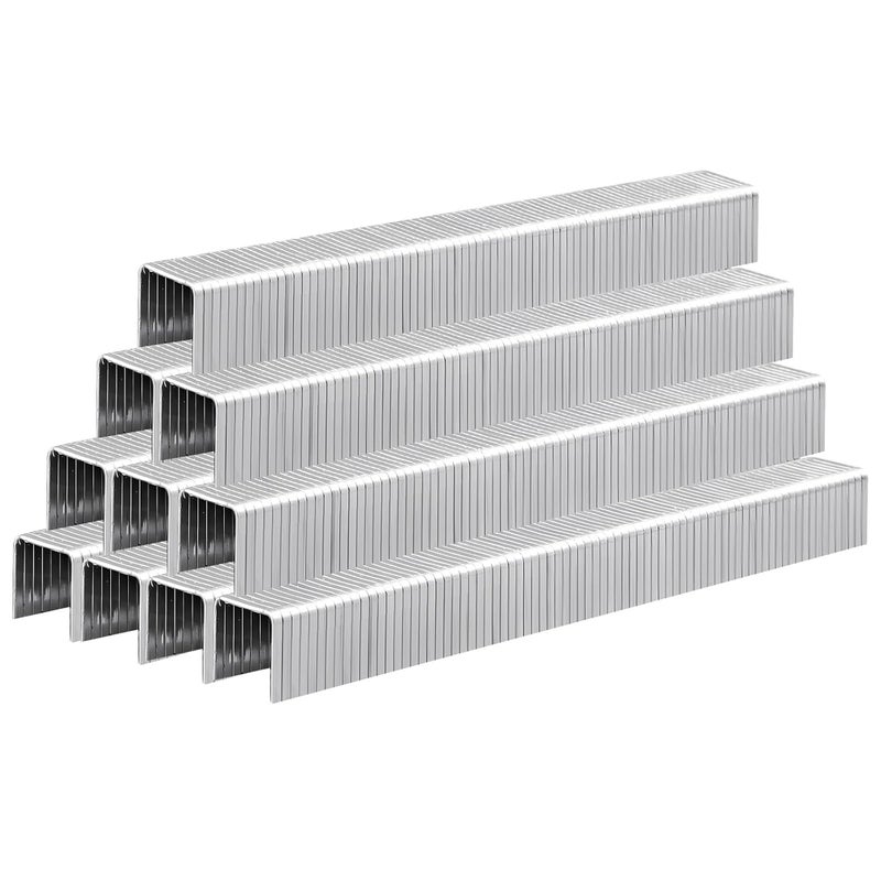 SITLDY 1/2 inch Length 1680-Count Heavy Duty T50 304 Stainless Steel Staples, 3/8" Crown A11 20 Gauge for Pneumatic, Electric Stapler - Image 1
