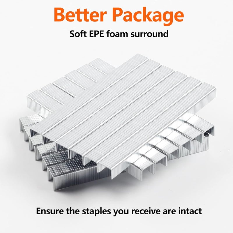 SITLDY 1/2 inch Length 1680-Count Heavy Duty T50 304 Stainless Steel Staples, 3/8" Crown A11 20 Gauge for Pneumatic, Electric Stapler - Image 5