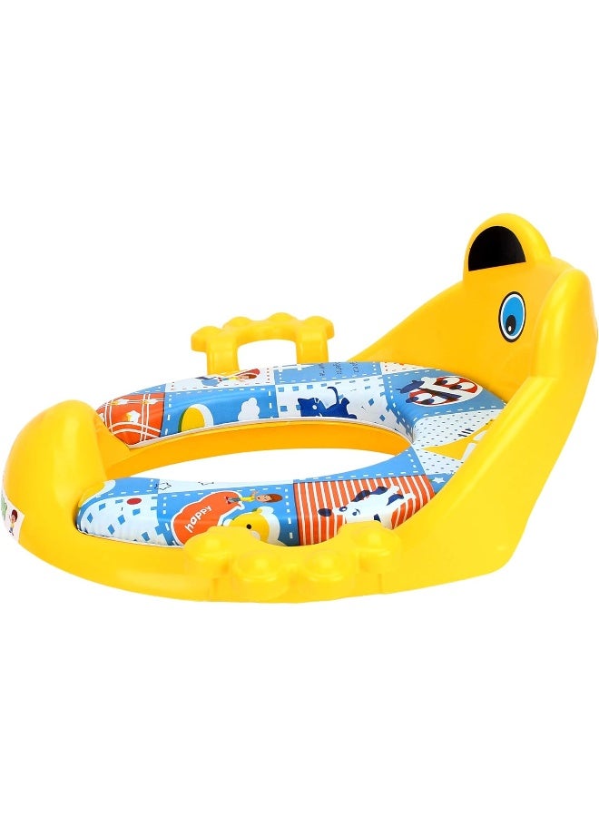 Flipzon Premium Baby Cushioned Potty Seat with Easy Grip Handles and Comfortable seat (Yellow) - Image 4