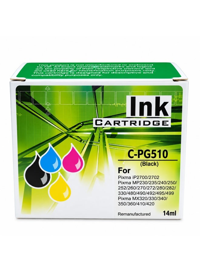 INK PG 510 CL 511 510XL 511XL Compatible Ink Cartridge for Canon MP230 MP250 MP280 MP2510 MP480 MP492 MP495 IP2700 IP2702 MX320 MX330 MX3510 Printers. - Image 4