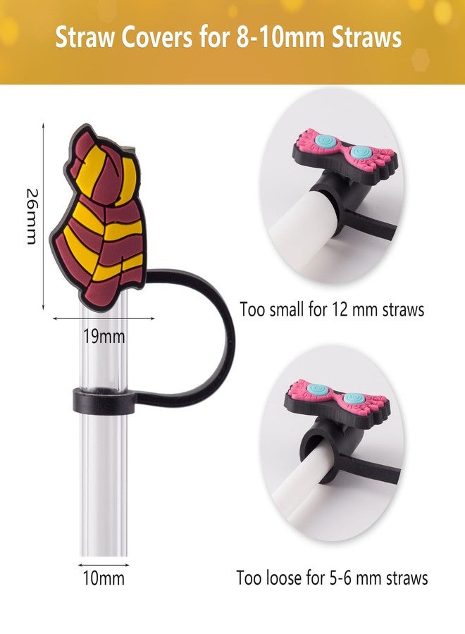 YuJoyC 6Pcs Silicone Magic Straw Covers Cap for Stanley Cup 30&40 Oz, Reusable Straw Toppers for Stanley Cup Accessories Tumbler with Handle for Water Bottle - Image 2