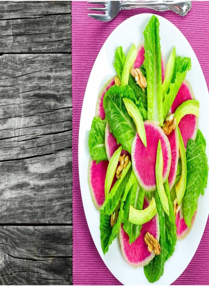 GGOOT Watermelon Radish Organic Seeds, Watermelon Radish Seeds, Home Gardening, High Germination, for Garden and Potting, Non-GMO Heirloom (10)  - Image 4