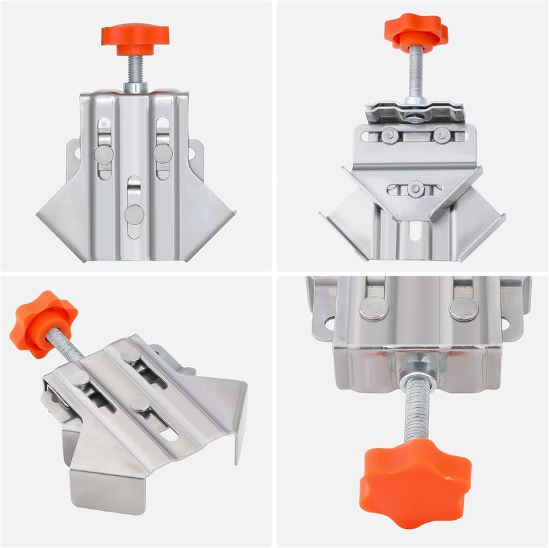 NIKTION 2Pcs Corner Clamps 90 Degree Open Mouth Right Angle Clamps Stainless Steel Corner Clamps Corner 90 Woodworking Corner Clip - Image 5
