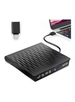 General External DVD drive, portable CD burner, disc reader, USB 3.0 Type-C, DVD ROM burner, optical drive, RW player, burner  - Image 1