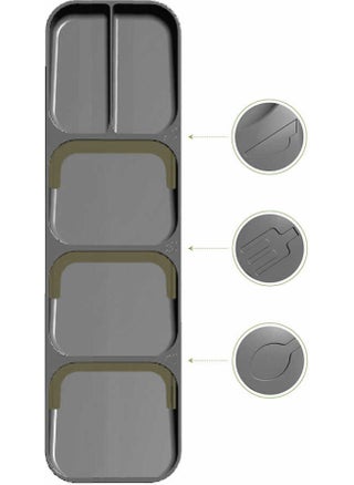 DECOBELLA 50809 Drawer 9 Compartment Cutlery Holder Anthracite  - Image 4