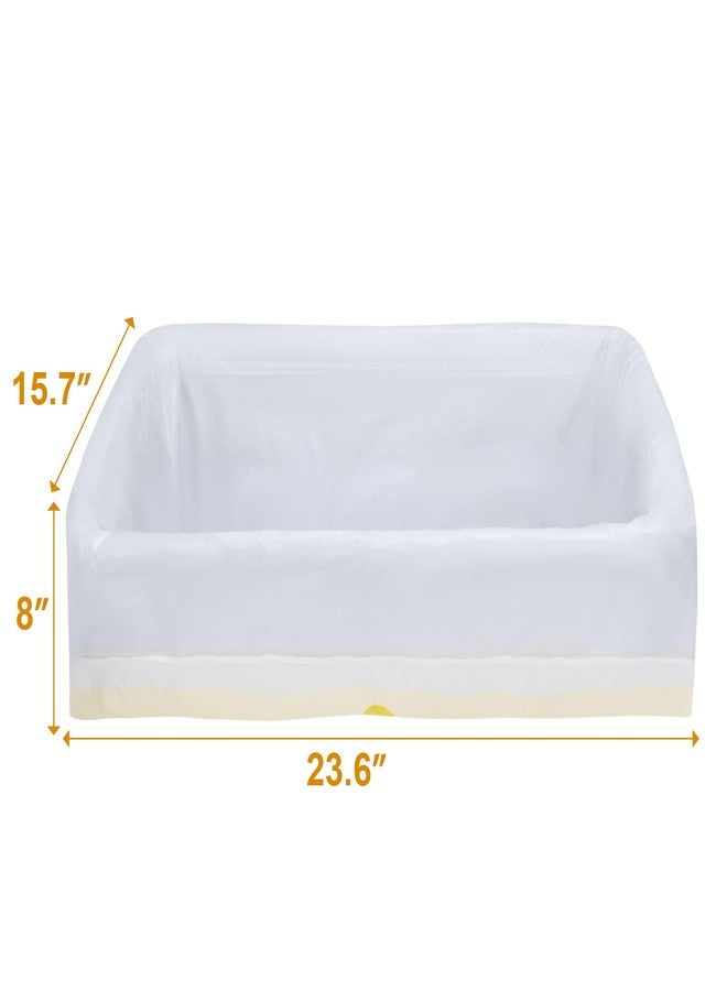 Yoochee 20 Count Litter Box Liners, 41'' × 17.7'' Litter Waste Bag for Pellet Litter Box, Suitable for XL and XXL Stainless Steel Sifting Litter Box - Image 3