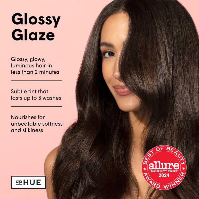 dpHUE لامع جليز، بني داكن - 4 أونصة سائلة - جليز تكييف في الحمام للحصول على لمعان لامع ولون شفاف - خالي من البارابين وSLS وSLES - معتمد من الأرنب القافز - Image 2