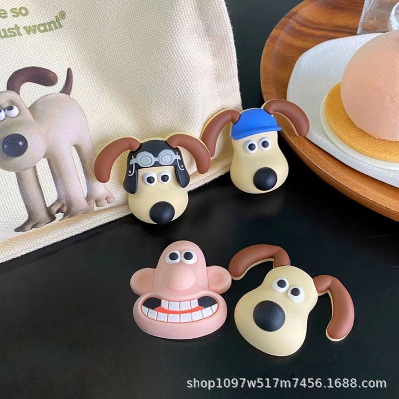 Internet Celebrity Repair Dog Refrigerator Magnet Decorative Message Board Cartoon Ins Creative Big-Eared Dog Stereo Sticker Cute Diy Water Cup Sticker - Image 2